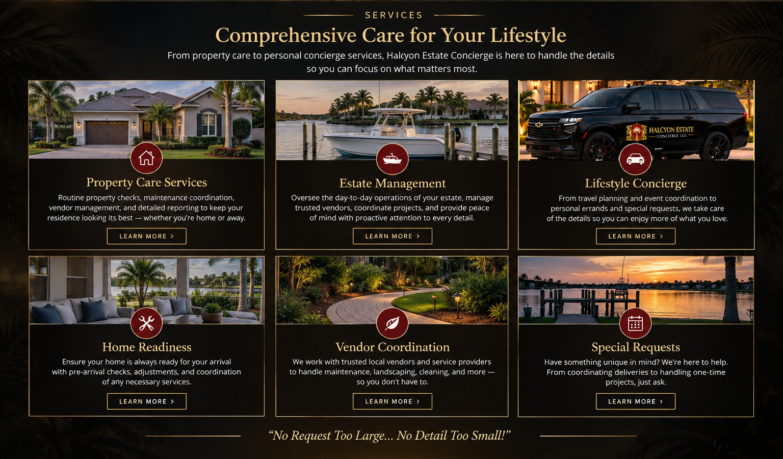 Halcyon Estate Concierge services
