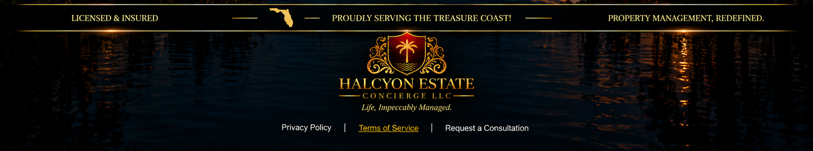 Halcyon Estate Concierge footer